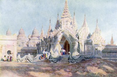 Entrance to the Kuthodau, Mandalay by Robert George Talbot Kelly